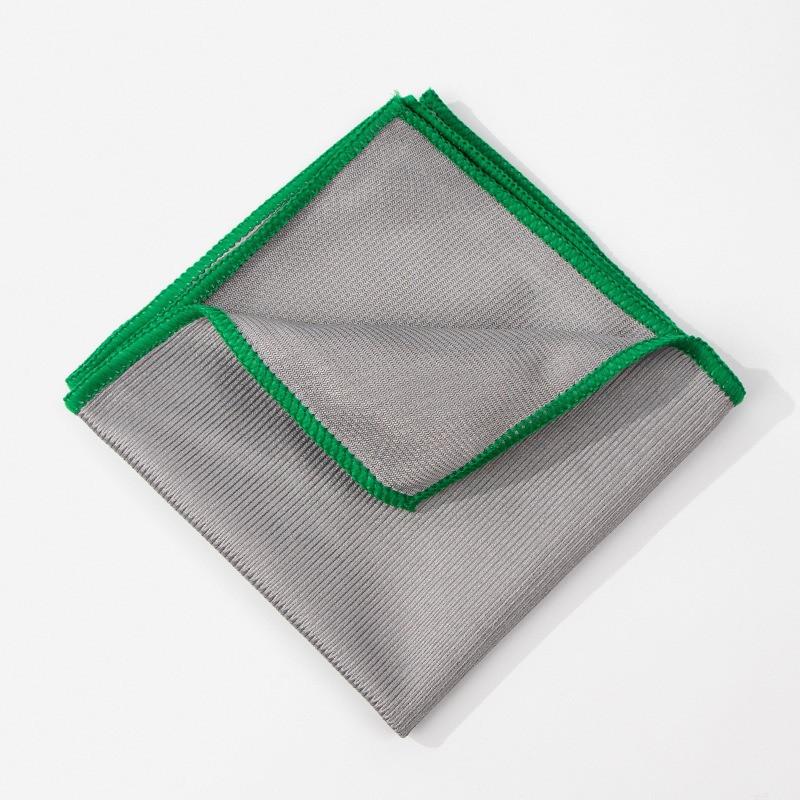 1 Stück 30x30cm Mikrofaser Glaswischtuch Haushalts-Saugfähiges Spiegel- Weinglas-Reinigungstuch