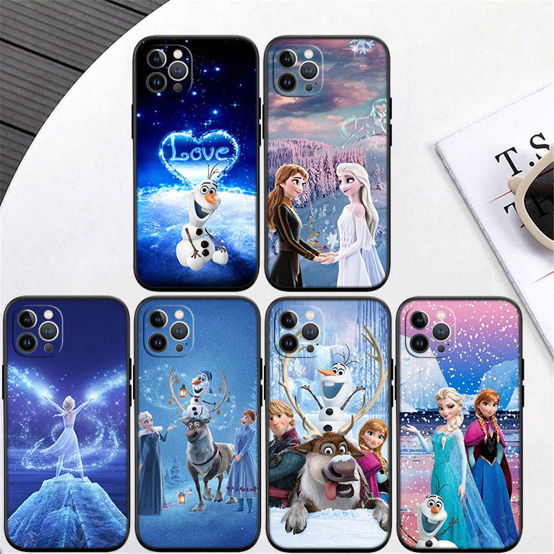 Husa telefon ED39 Olaf Elsa Anna pentru iPhone 6 6s 7 8 11 12 13 14 15 XS Pro Max XR X SE Samsung S20 S21 S22 S23 S24 FE Ultra Plus Lite S21S A55