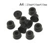 10pcs/lot Black Rubber Feet Chair Floor Protector Non-slip Furniture Feet Table Leg Cover Cabinet Bottom Pads Funiture Legs