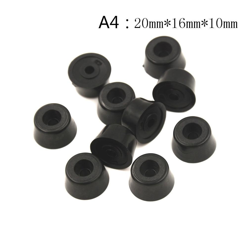 10pcs/lot Black Rubber Feet Chair Floor Protector Non-slip Furniture Feet Table Leg Cover Cabinet Bottom Pads Funiture Legs