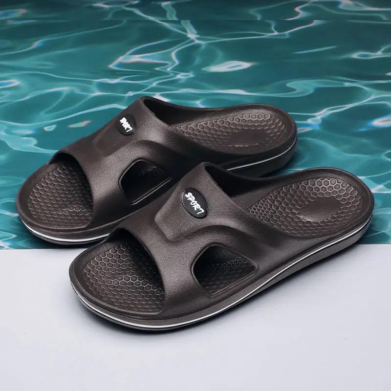 Fashion Bathroom Slippers for Men Shiatsu Platform House Shoes Walk Around Home Indoor Elegant Cheap Liquidation Fun Eva Pvc Sandals Man