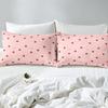 Strawberry Pink Duvet Cover Cute Fruit Print Bedding Three-piece Set Girl Room Decoration