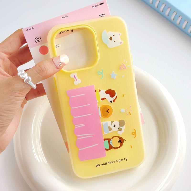 Zhitai Jelly Case for iPhone 12/13/14 Pro Max & 16 - Cartoon Design