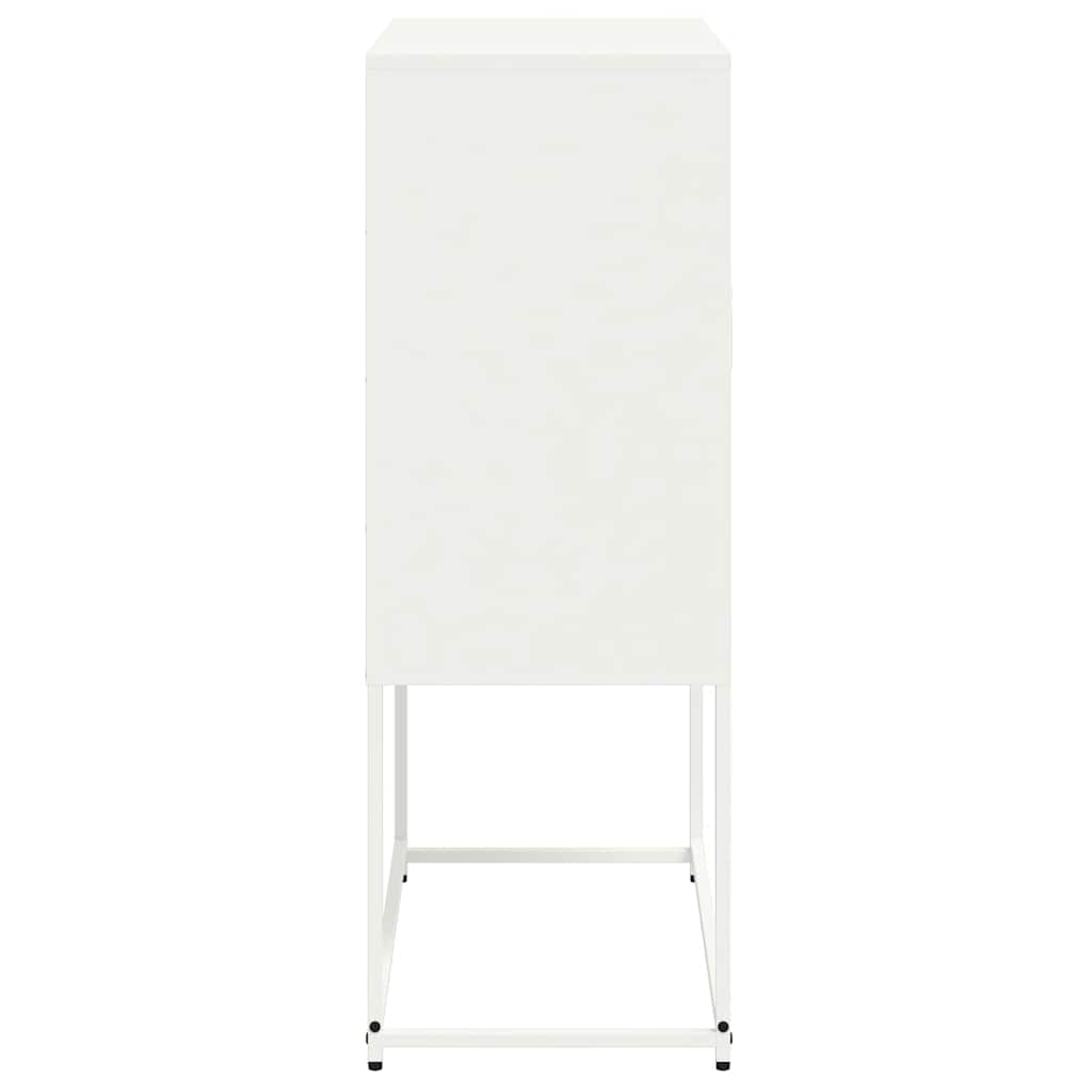 Vidaxl Szafka, Biała, 68,5X38,5X107 Cm, Stal
