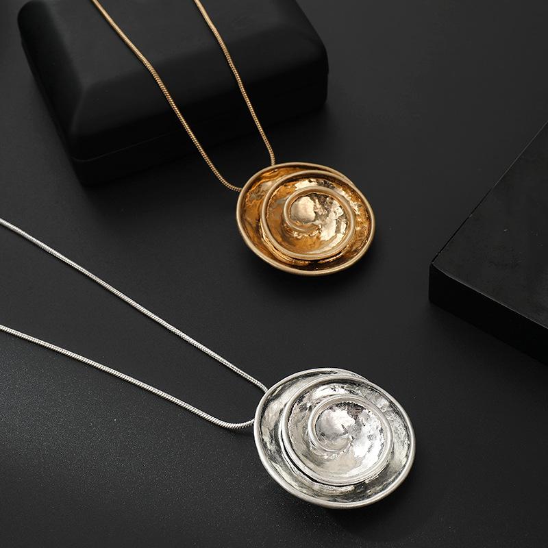 Sweater Chain Jewelry Personality Irregular Design Temperament Retro Pendant Long Necklace