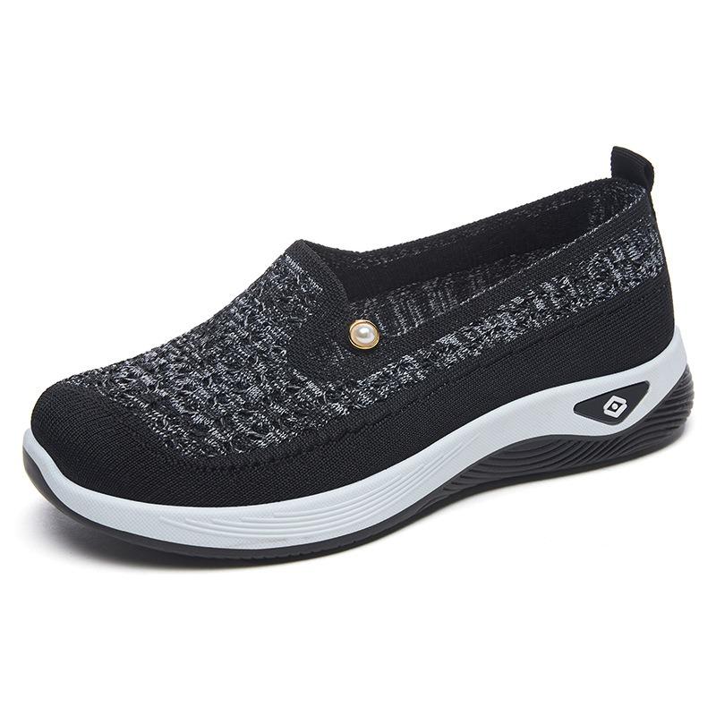 Shoes Women's Versatile Summer Casual Shoes New One-pedal Cloth Shoes Shallow Mouth Lightweight Mother Shoes Fashionable Lightweight Single Shoes
