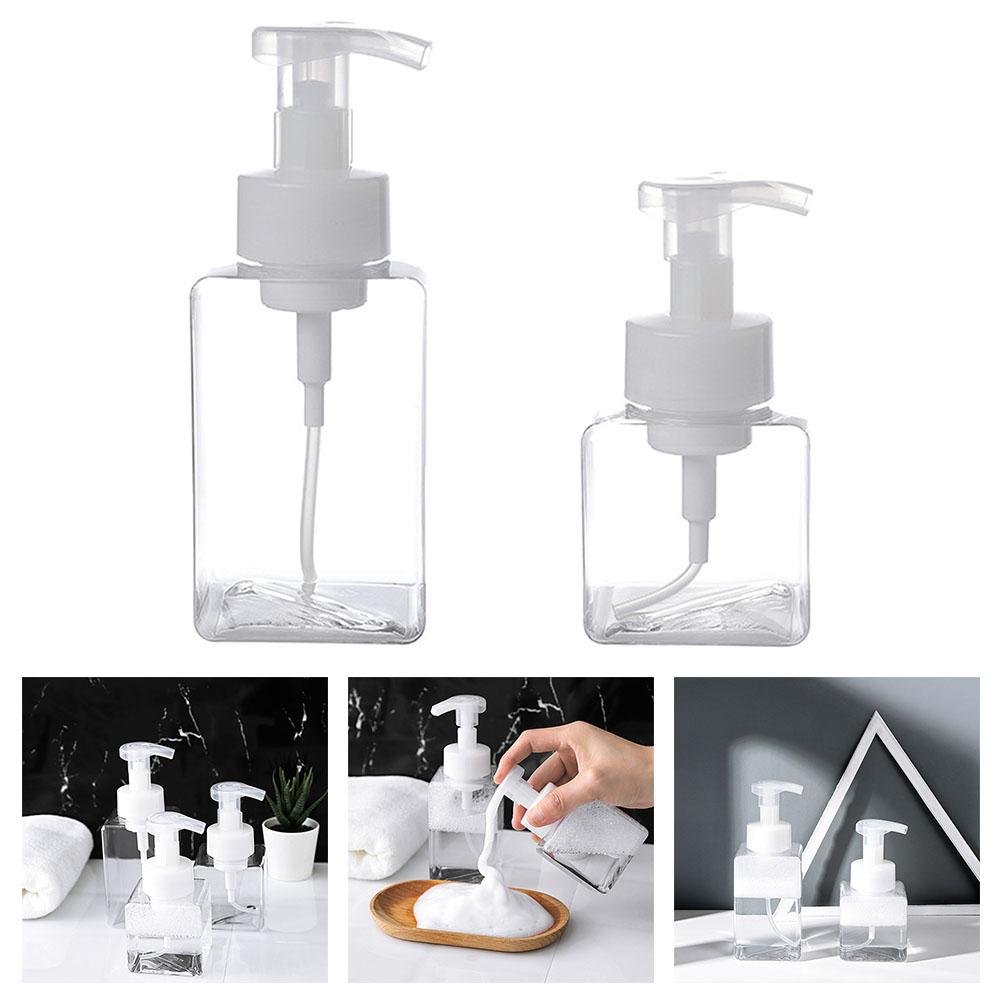 For Bathroom Kitchen Dispenser Foam Bottle 1* Empty High Capacity Plastic Practical To Use Resistant Transparent