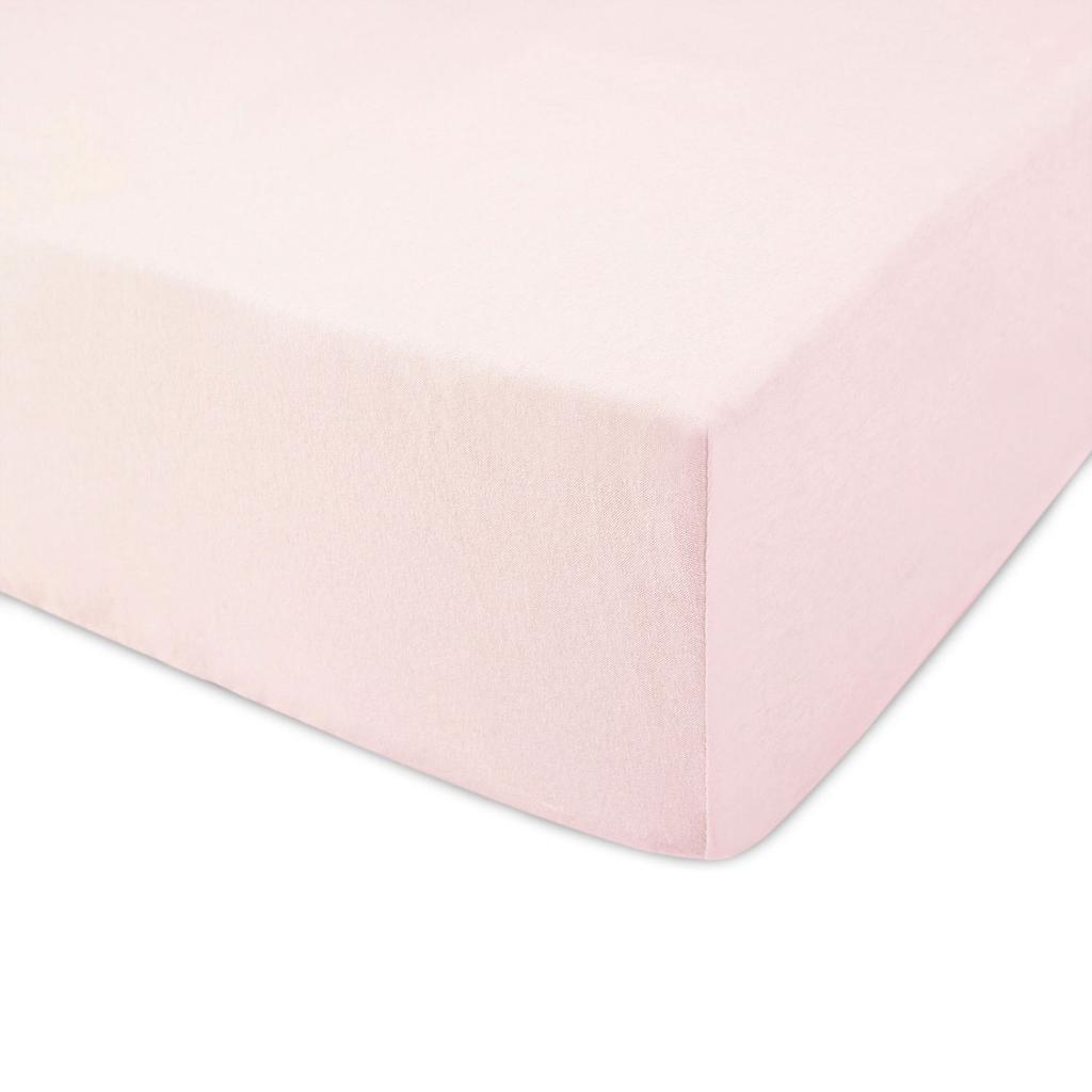 Cotton Fitted Sheet 60x120 Jersey 100% COTTON Powder Pink