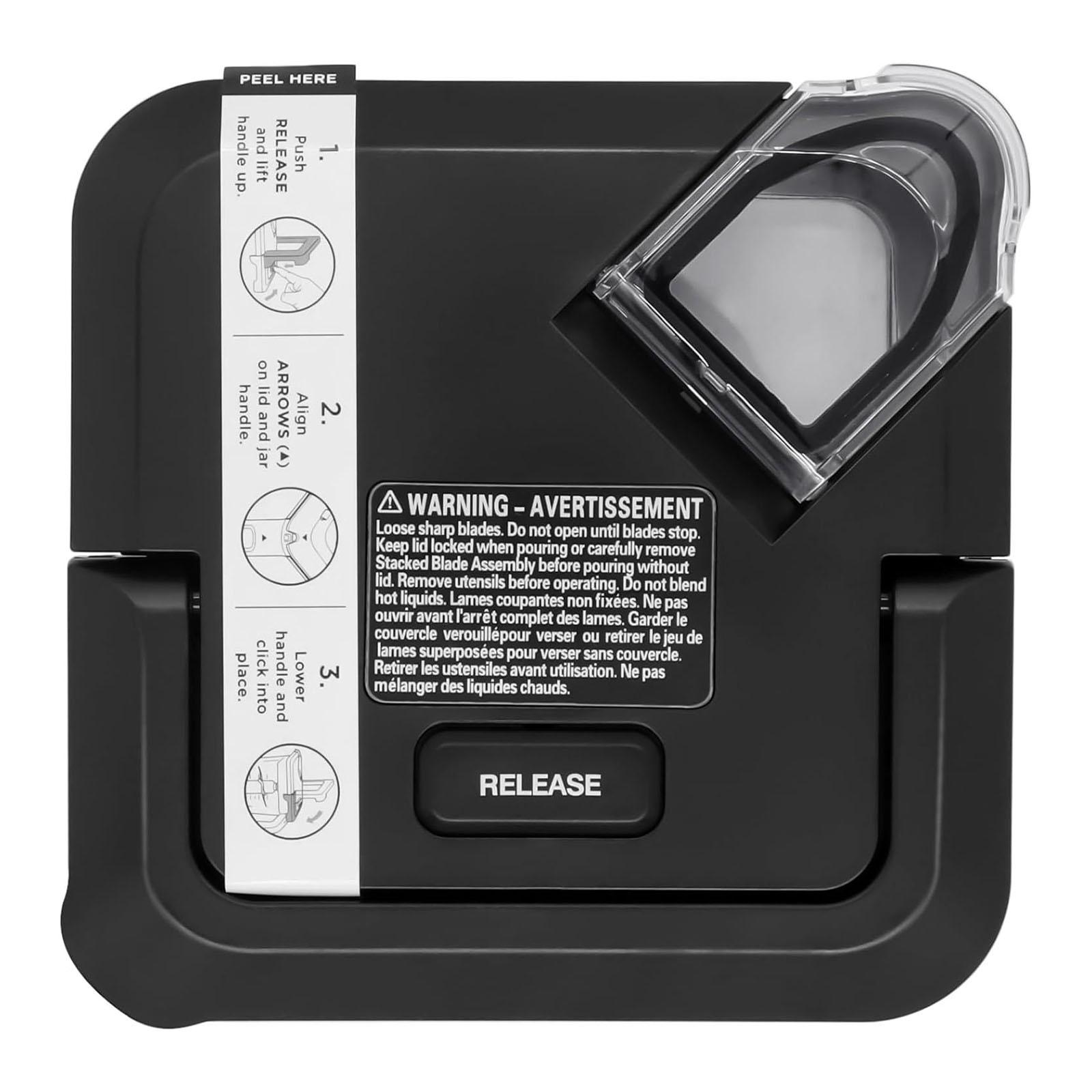 

Locking Lid Square Cover Replacement Lid Blender Pitchers Cover ABS Texture Locking Cover Perfect for Blender Pitchers