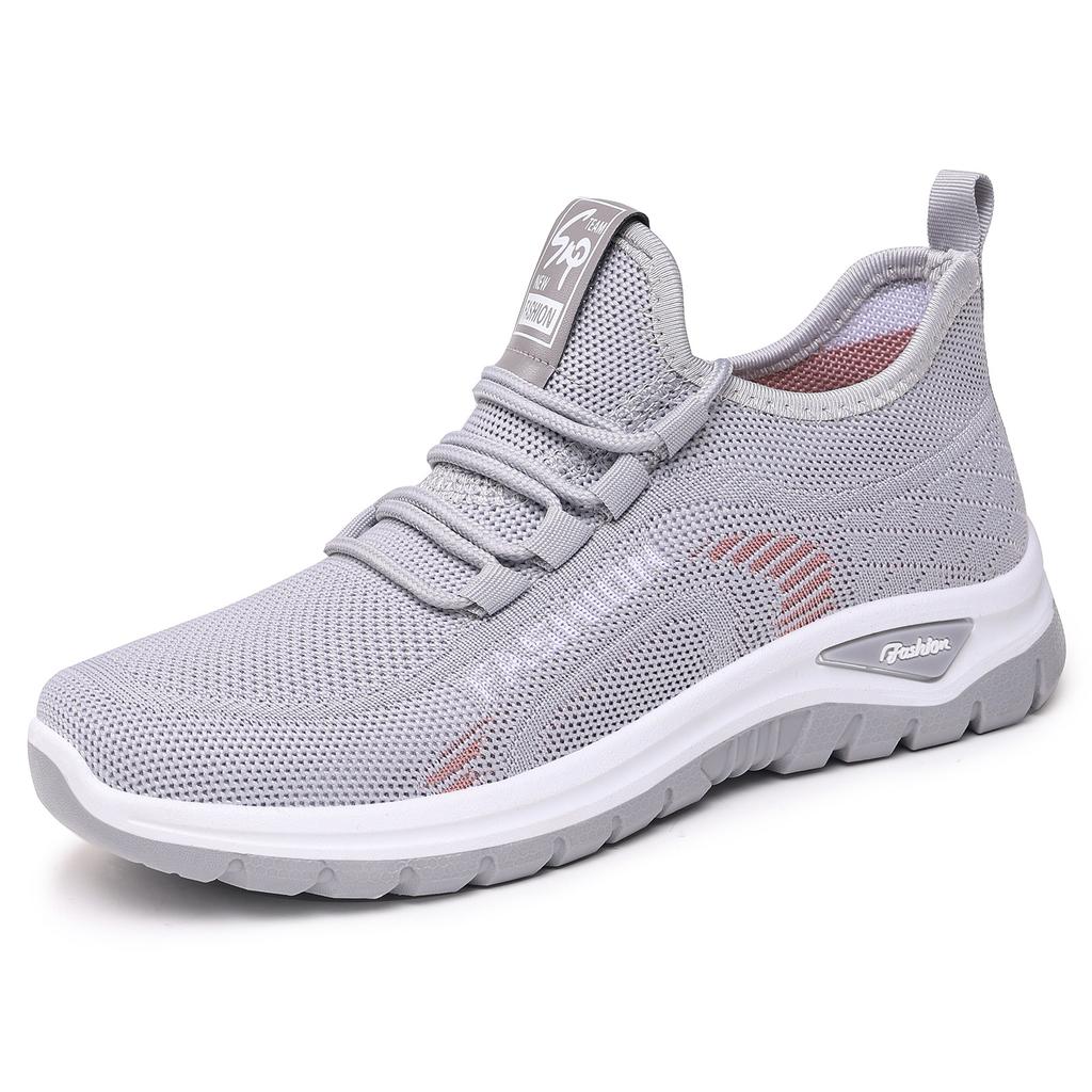 Frühling Sommer 2026 Mode Damen Schnürung Netz Atmungsaktiv Bequem Plateau Keile Rutschfeste Flache Schuhe Sneaker Zapatos De Mujer