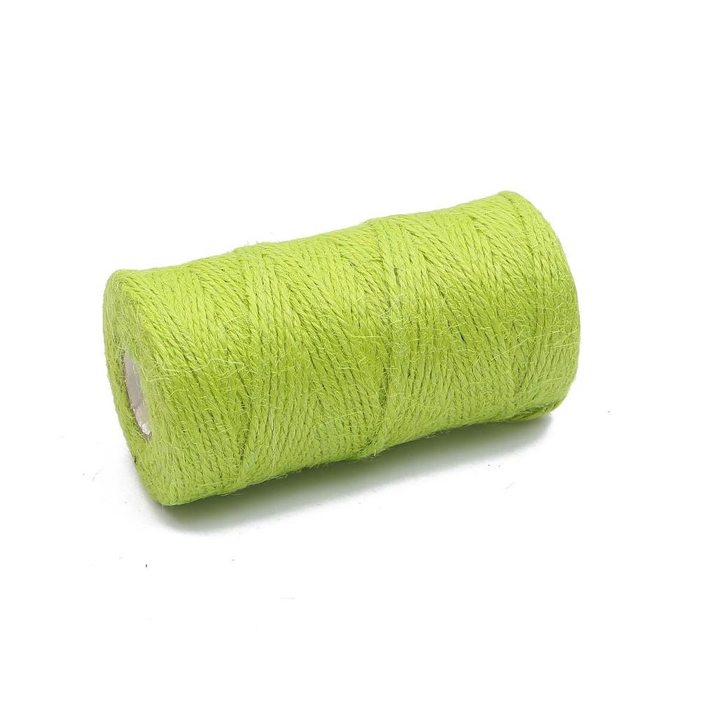 100M/Roll 2mm Natural Burlap Hessian Jute Twine Cord Rope String Gift Packing Strings Christmas Event & Party Supplies DIY Decor