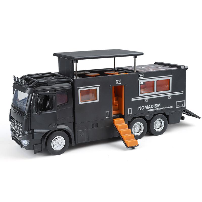 

1/18 Бенц Arocs Nomadism Navigator F RV Сплав Литье под давлением Модель Автомобиля Домашние Модные Украшения и Настольные Декорации Праздничный Подарок чёрный