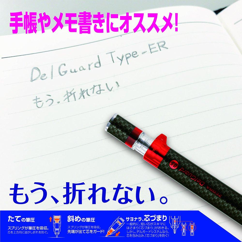 Zebra DelGuard Type ER Mechanical Limited Edition Carbon Blue 0.5 Pencil, (P-MA88-CD-CABL)