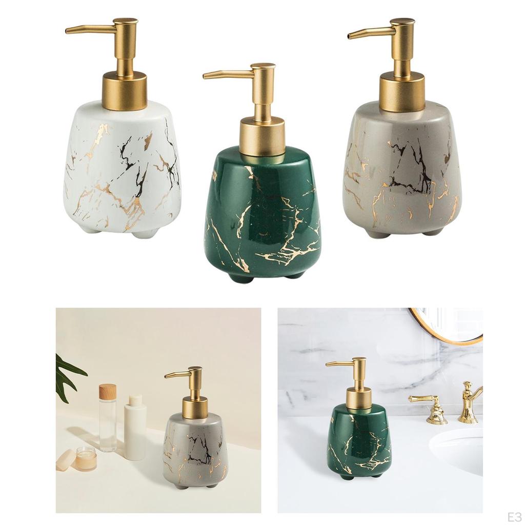 Seifenspender, Flasche Nachfüllbar Handpumpe Glas Duschgel Dekorativ für Restaurant