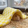 Warm Hamster Cotton Mat Foldable Pet Cave Nest Plush Small Pet Sleeping House  Autumn Winter