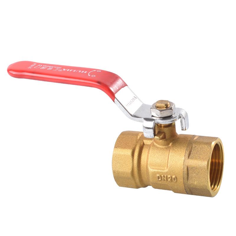 Copper Ball Valve: DN15 Double Female Thread, DN20 Tap Switch, 2/3 Points Internal/External Thread Pneumatic Valve