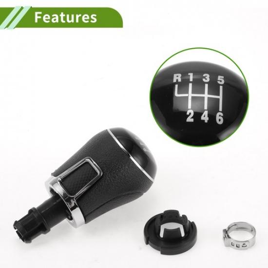 6 Speed Gear Shift Knob For VW Amarok 2011- Plastic Stick Shifter Knob Black