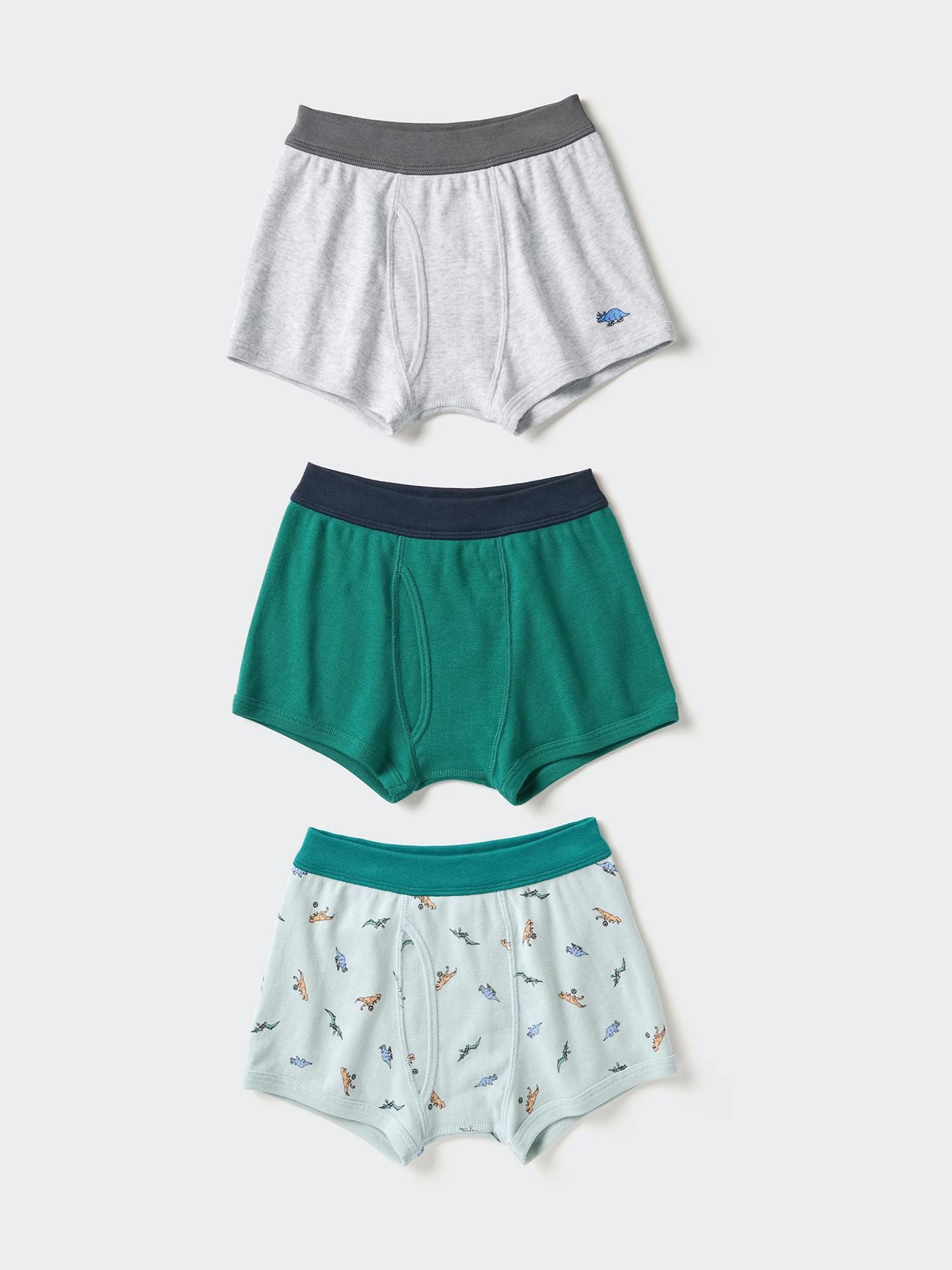 

Uniqlo Boys Boxer Brief 3p Dinosaur 51 GREEN/KIDS 160