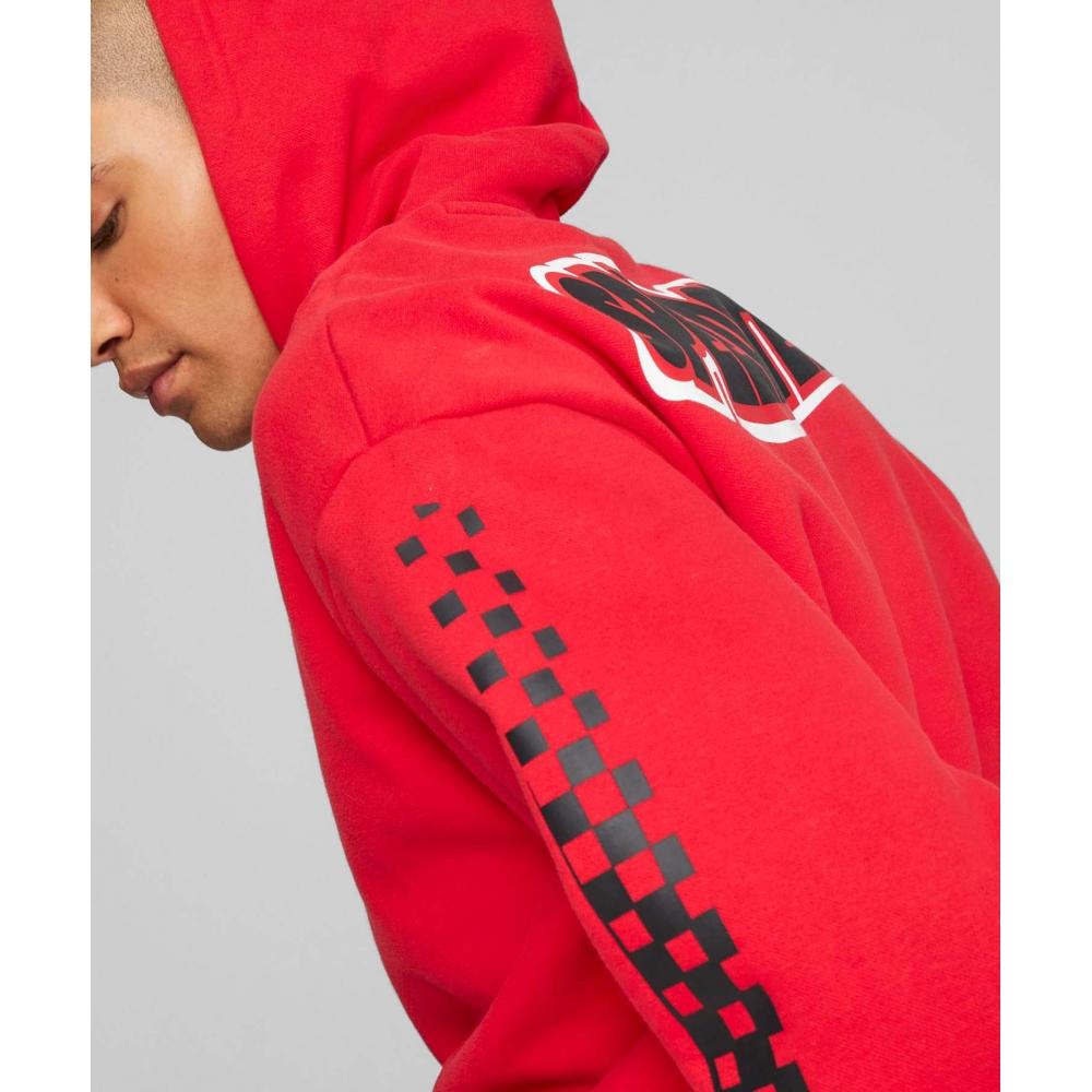 Puma Sudadera con capucha Ferrari Race Garage Crew Rojo 621119 02