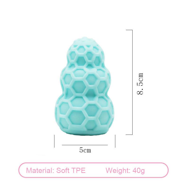 Male Masturbator Cup Portable Penis Trainer Penis Massage Adult Sex Toys Stretchy Silicone Vagina Egg Vacuum Pocket Cup for Men
