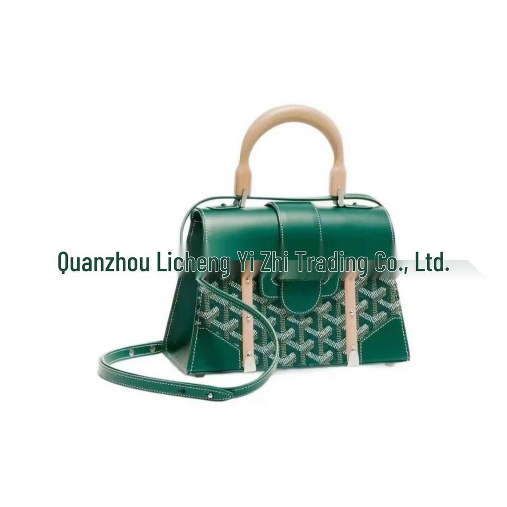 Retro Holzgriff Hundezahn Saigon Umhängetasche - Klassische kleine quadratische Schultertasche für Damen
