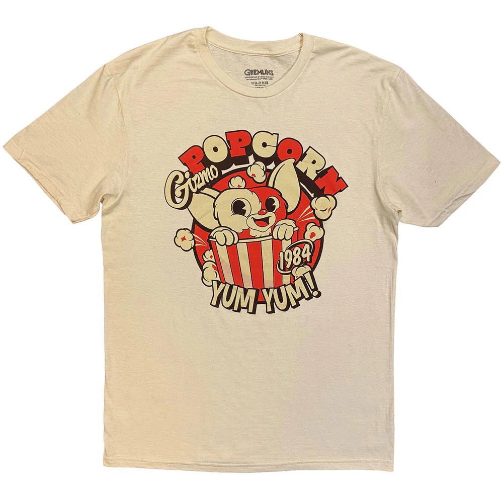 Gremlins T-Shirt: Gizmo Popcorn (Natural) OFFICIAL NEW XXXXL