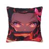 Custom Demon Slayer Anime Cushion Covers Kimetsu No Yaiba Manga Velvet Cute Pillow Case