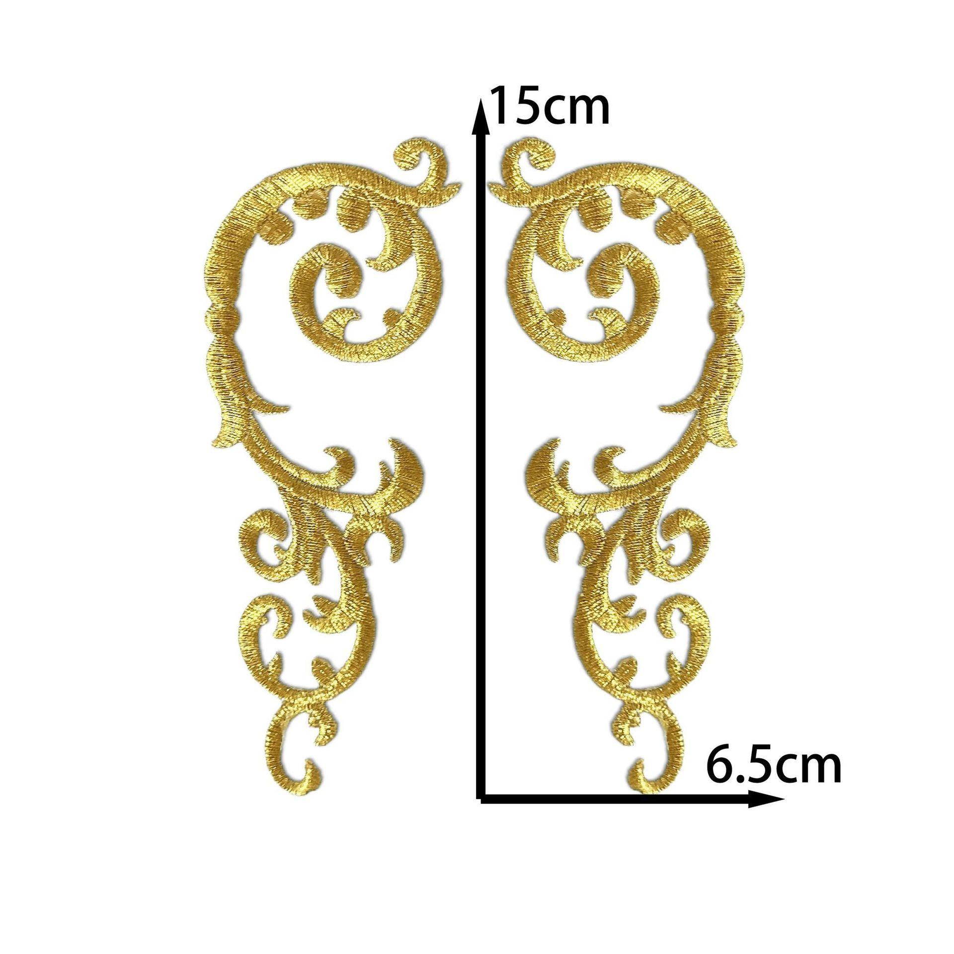

Gold And Silver Embroidery Stage Pattern Cloth Sticker Ancient Costume Drama Decoration Patch Diy Handmade Clothing Accessories Ironing