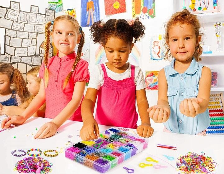 Gumki Do Tworzenia Robienia Bransoletek Loom Bands Xxl 4400 Elementów