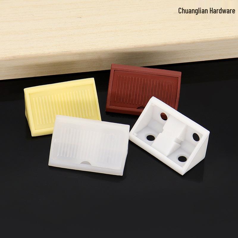 Nylon Strap Plastic L-Shaped Corner Brace for Shelf & Cabinet Support