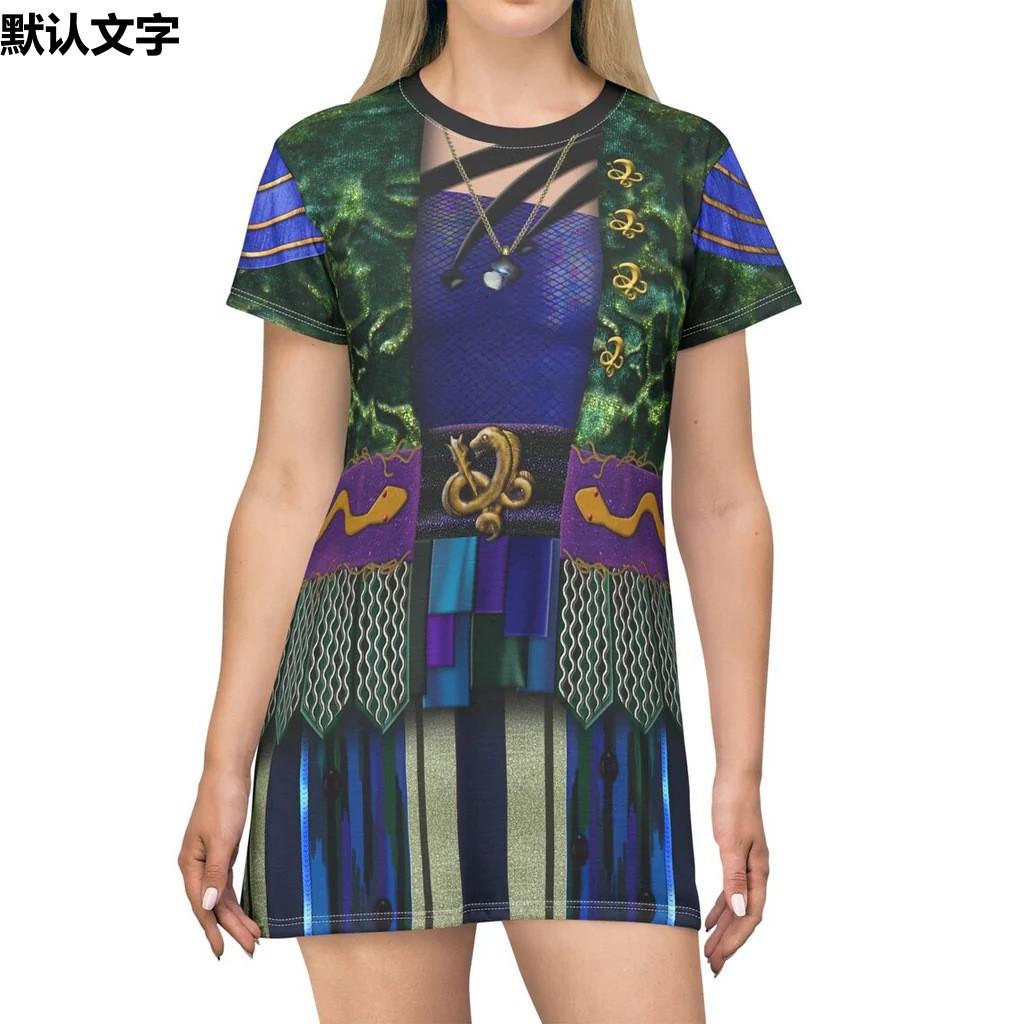 European Amazon Descendants Print Jumpsuit Halloween Character Cosplay Dress
