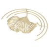 iron Golden Wall Hanging 9.06 in Iron Wall Art Metal Leaf Wall Decor  Cafe Wall Layout
