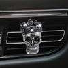 Car Scent Diffuser Accessories Crown Skull Air Freshener Vent Clip, Fragrance Diffuser, Metallic Clip Gothic Auto Interior Decoration Accessory