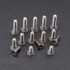 M3 X 5 6 8 10 12 14 16 18 20 25 28 35mm TA2 Grade 2 Titanium Flat Head Screw Bolts With Hex Allen Socket For DIY