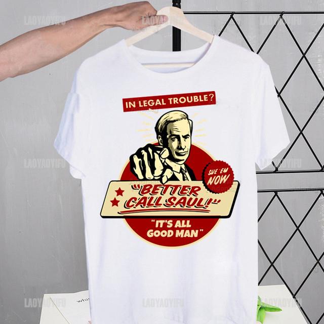 Better Call Saul T Shirt for Men Hamlin Hamlin and Mcgill Novelty Tshirt Goodman Drama Legal Tv Series Camisetas Wholesale