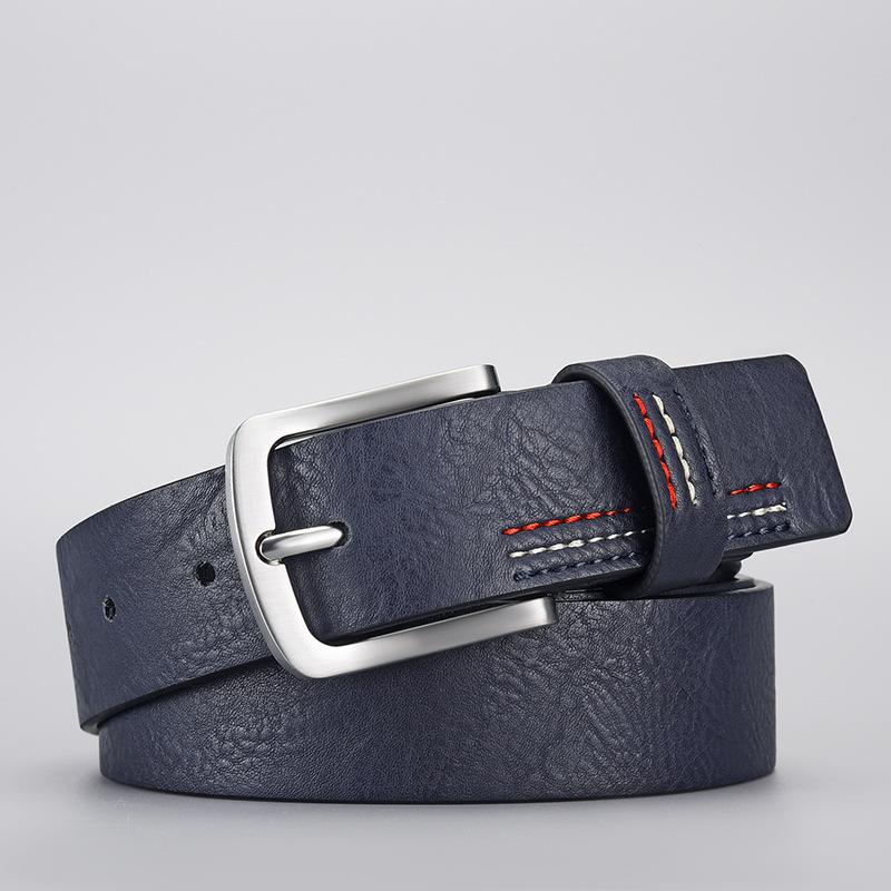 Belt Men'S Trendy Men'S Pu Men'S Belt Retro Casual Belt Men'S Belt Premium Sense