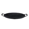 JHQ Iron Plate Multi-Griddle, Authentic, Induction and Direct Heat Compatible, Lightweight, Kitchen and Outdoor Use, Frying Pan/Griddle Pan (Black - F