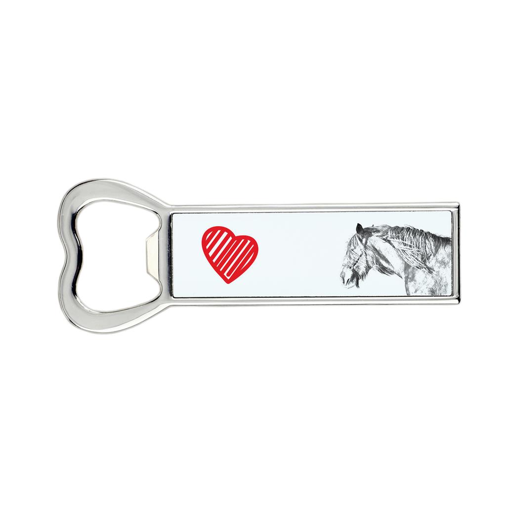 Shire – Bottle opener with a horse, personalized fridge magnet bottle opener | Art-Dog