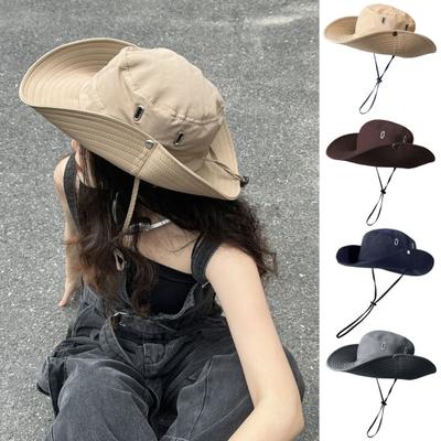 Chapeau de soleil à large bord pour homme et femme, respirant, protection UV UPF 50+, pour l'été, la pêche, la randonnée, l'escalade, le jardinage
