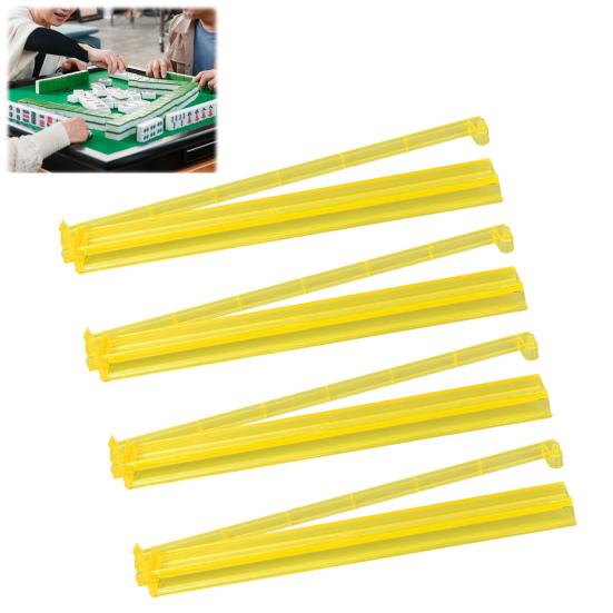 Mahjong Rack Pusher Clear Acrylic Heavy Duty Portable Multifunctional American Mah Jongg Tile Holder Push Ruler Mahjong Accessories