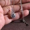 Diamond-Shaped Retro Ladies' Necklace: Elegant Design, Lightweight Luxury, Versatile Clavicle Chain.