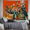 Anime JoJos Bizarre Adventure Tapiz de Pared Grande Impreso Decoración de Pared de Buda Indio Brujería Bohemia Hippie Arte de Pared