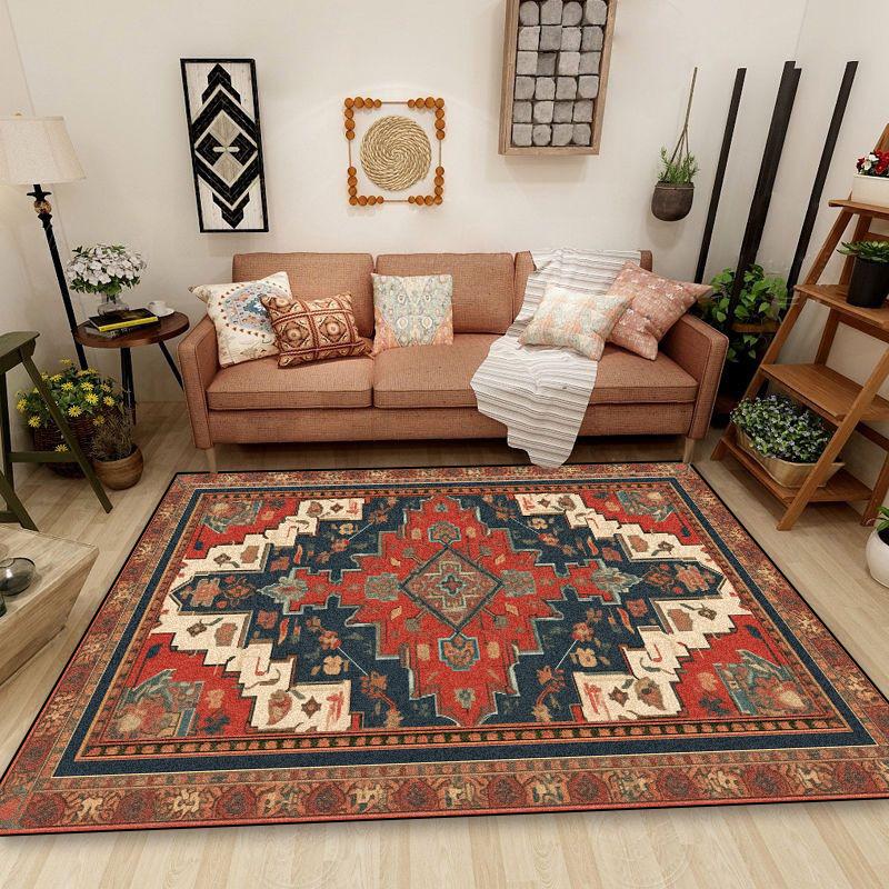 Persian Retro Carpet for Living Room National Style Decoration Home Non-slip Washable Rugs 200x300 Bedroom Bedside Tables Mats