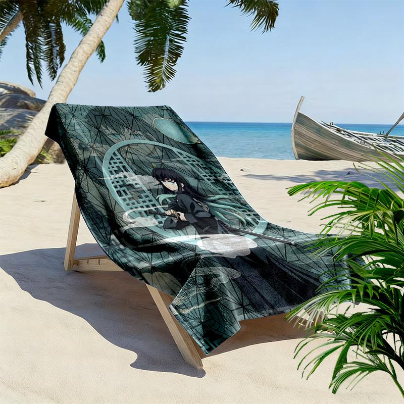 Zen Warrior Harmony Beach Towel Beach Beach Towel for Vacation Photos Seaside Quickdrying Swim Towel Outdoor Pool Towel Fashion