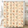 Decorative Shower Curtain with Orange Blossom Print Rustic Bathroom Decor for Home Decoration in Bathrooms from Home Garden on A