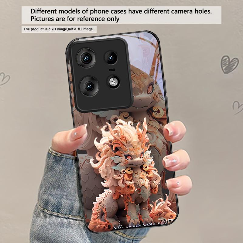 

Kirin with flowing hair For Motorola Moto Edge 20 Lite 30 Pro 40 Neo 50 Ultra G45 G54 G55 G75 G84 G85 G Play 23 Glass Phone Case Motorola Edge 20 Pro
