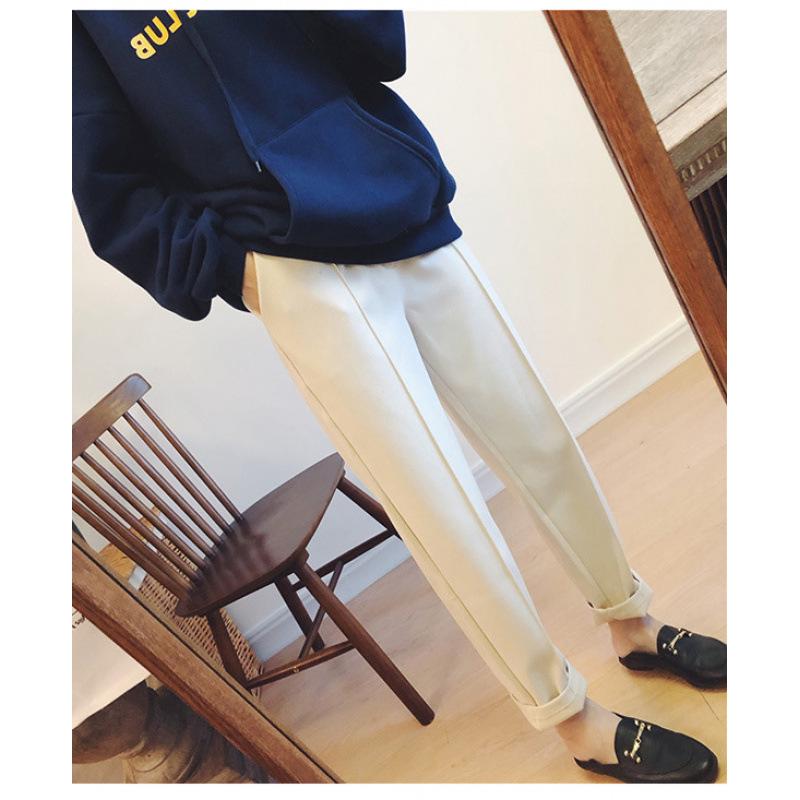 

Женские толстые шерстяные брюки гаремы - Свободный крой, Прямые штанины, Большой размер, для Осени/Зимы 3XL