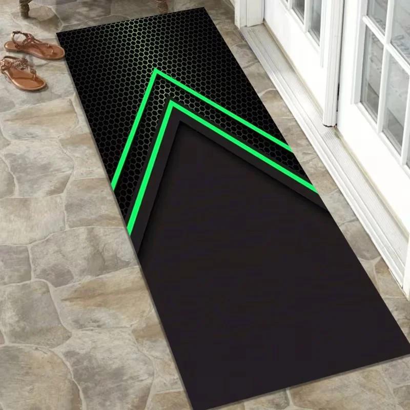 Garage Mat Racing Motorcycle Display Carpet for Hallways, Bedrooms and Play Areas Non-Slip Floor Mat for Home Decor Doormat