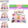 Peppa Pig 3D Digitaldruck Bettbezug Kissenbezug Set für Kinder Schlafzimmerdeko