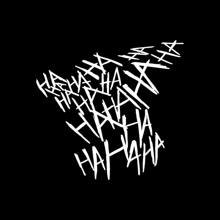 4pcs Joker Hahaha Car Stickers Helmet Reflective Decor Automobile Motorcycle Reflective English Sticker Waterproof Sticker Vinyl